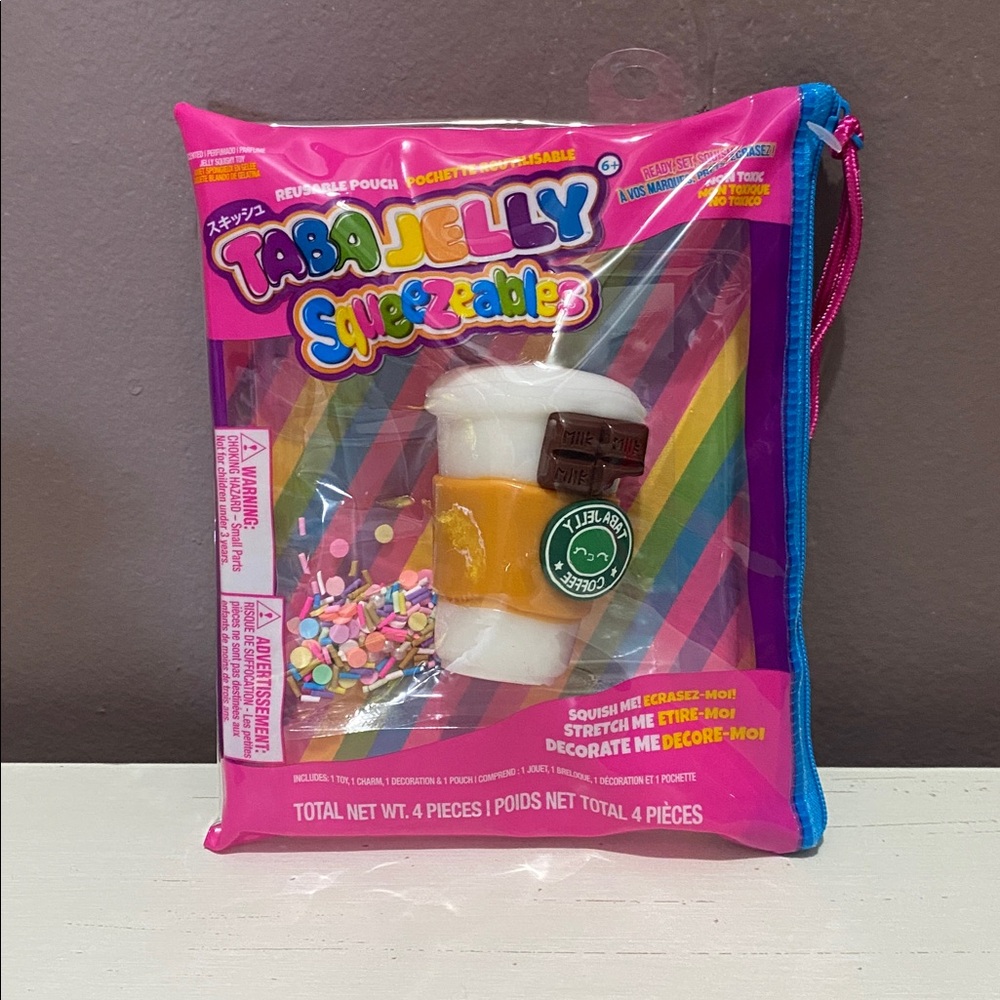 Taba Jelly Coffee Lovers Latte Squeezable’s Squishy Toy Set